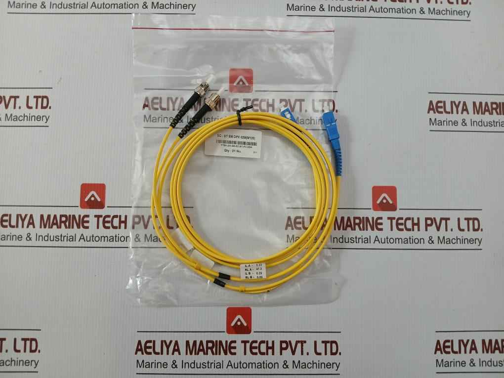 New Condition Fiber Optic Patch Cable Set Ftek-dx-sm-sc/St-pc-02M