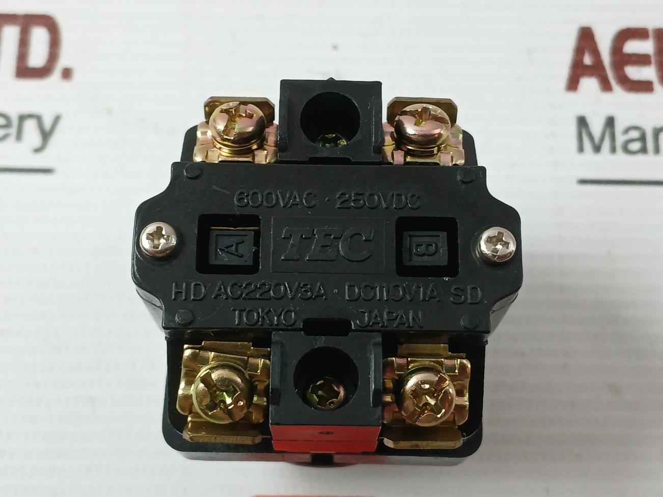 New Push Button Switch 41-14393 Brand Tec 220Vac 3A