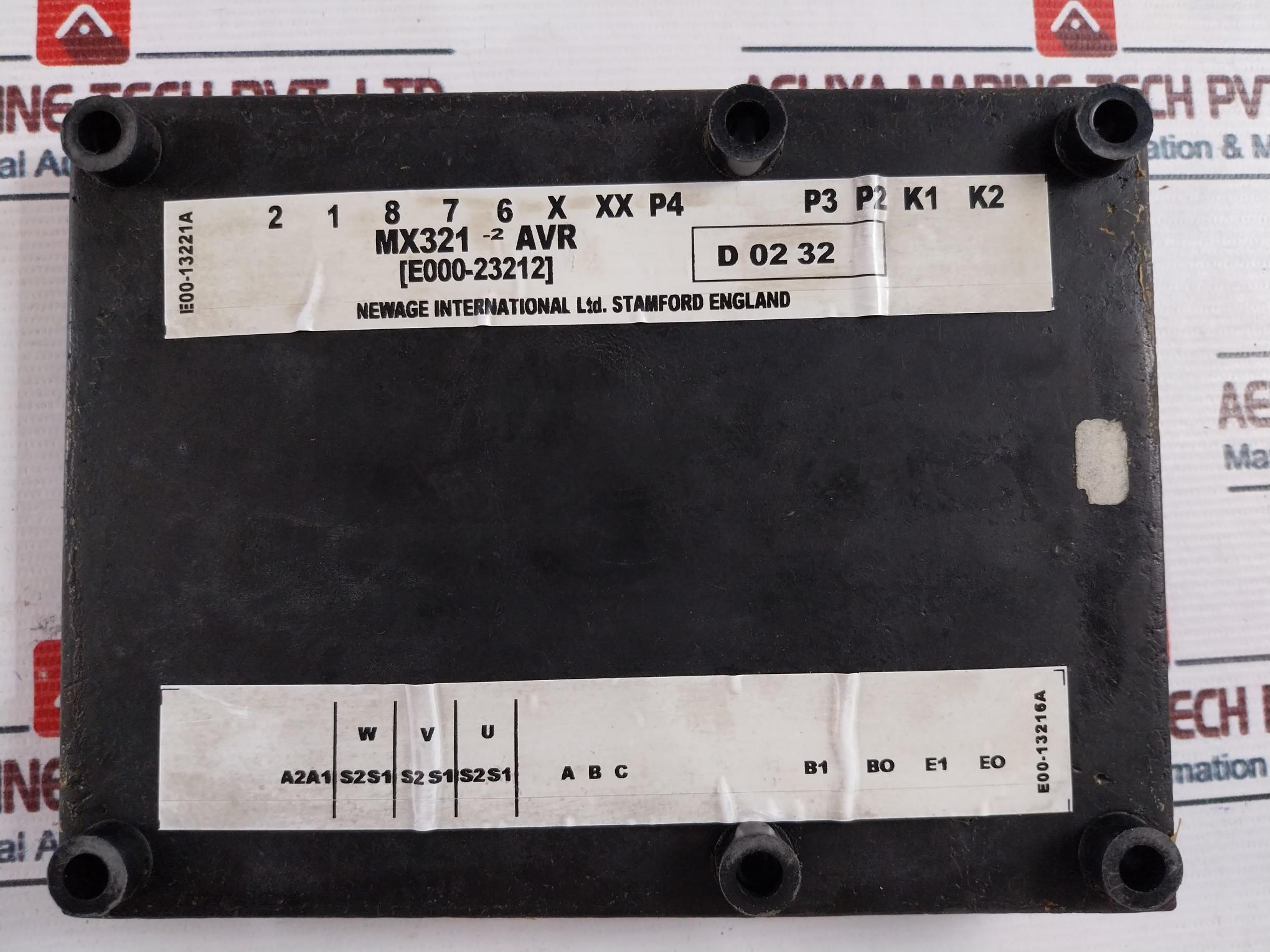Newage Mx321-2 Avr/ E000-23212 Automatic Voltage Regulator E00-13221A/E00-13216A