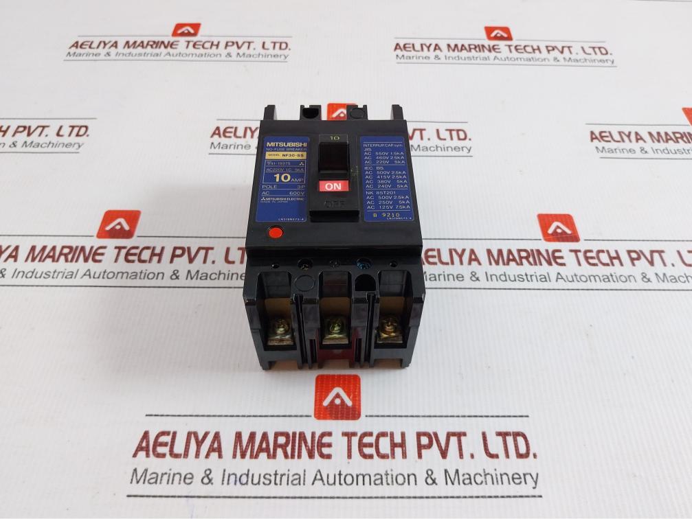 Nf30-Ss-No-Fuse-Circuit-Breaker-Ac600v-10amp-3p-By-Mitsubishi-Electric-8