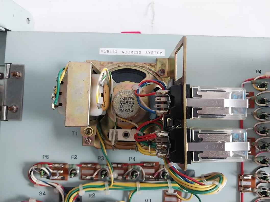 Nippon Hakuyo 0He-1075 Public Address System Control Panel Wm-3 Imp.600Ω