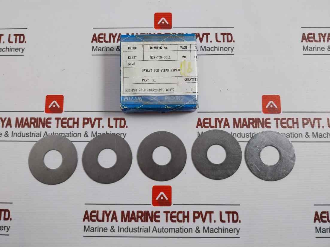 Nippon Pillar N23-p70-0319-58 Steam Piping Gasket 1 Box = 5 Pieces