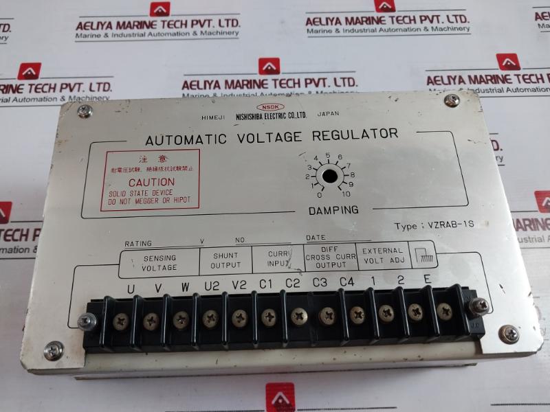 Nishishiba Electric Vzrab-1S Automatic Voltage Regulator Nsdk Damping 0-10