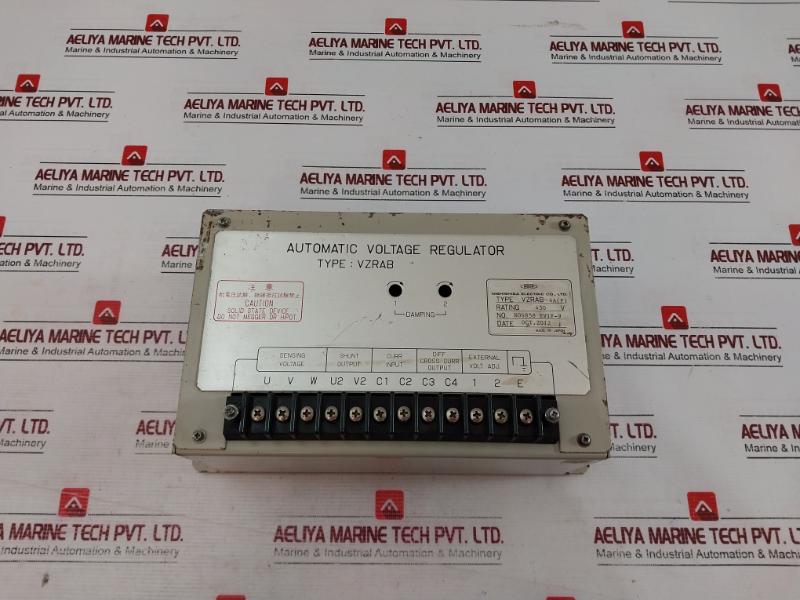 Nishishiba Electric Vzrab-4A(P) Automatic Voltage Regulator 450V N06858 Ev1F-9