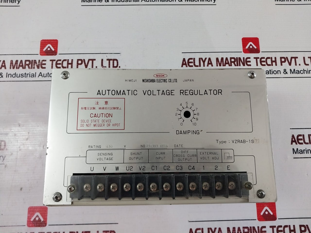 Nishishiba Vzrab-1S(P) Electric Automatic Voltage Regulator 450V