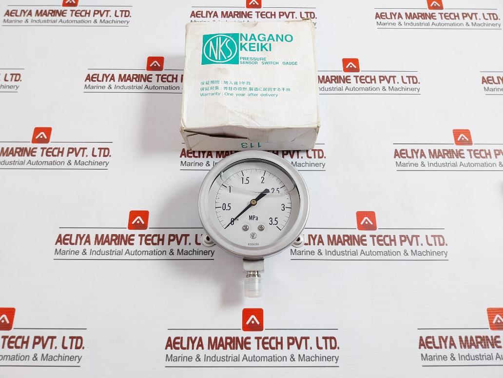 Nks Gv42-233 Pressure Sensor Switch Gauge 0-3.5 Mpa Bt3/8Bx100