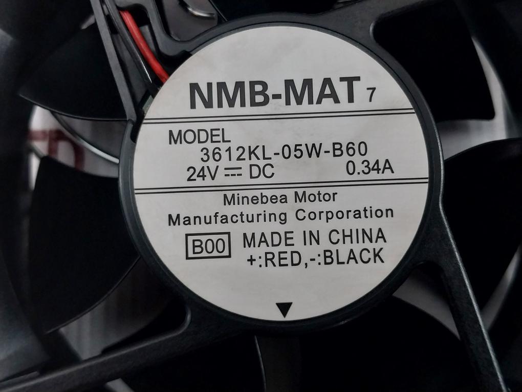 Nmb-mat 3612Kl-05W-b60 Dc Cooling Fan 24Vdc 0.34A