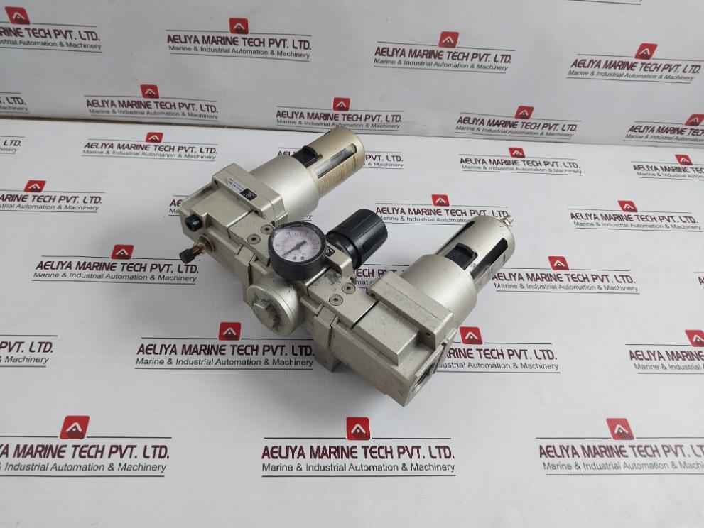 Nojpc Ar 5000 Pneumatic Filter Regulator Lubricator 0-150 Psi