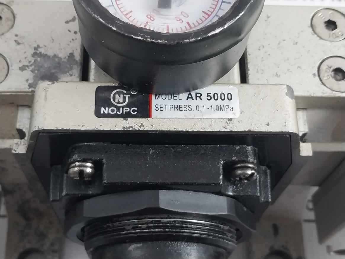 Nojpc Ar 5000 Pneumatic Filter Regulator Lubricator 0-150 Psi