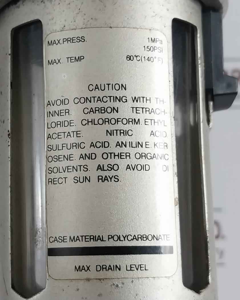 Nojpc Ar 5000 Pneumatic Filter Regulator Lubricator 0-150 Psi