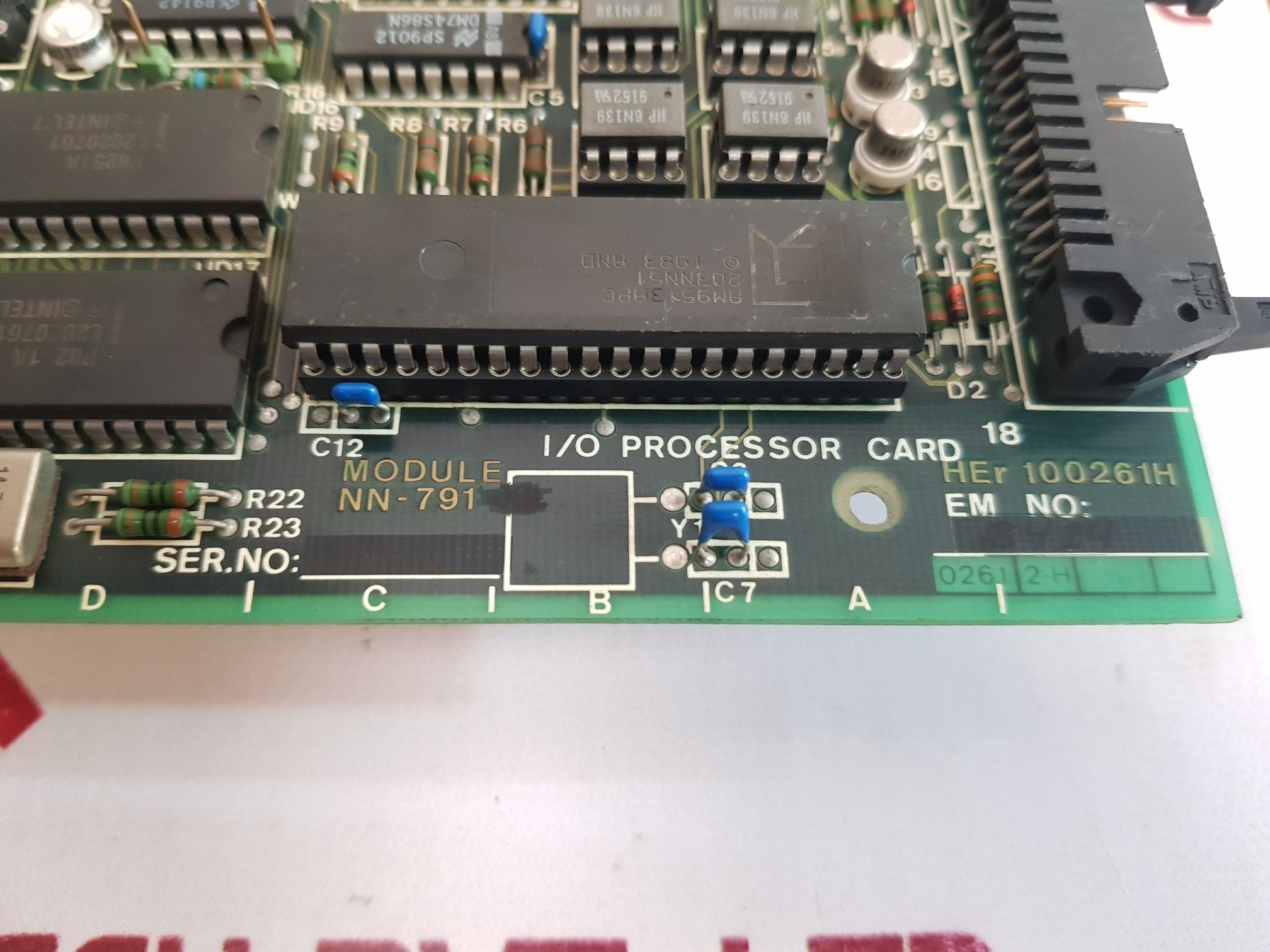 Nor Control Automation Nn-791 I/O Processor Card Her 100261H Used