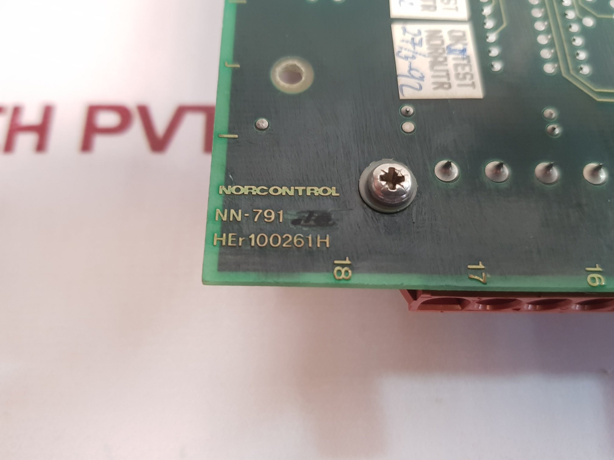 Nor Control Automation Nn-791 I/O Processor Card Her 100261H Used
