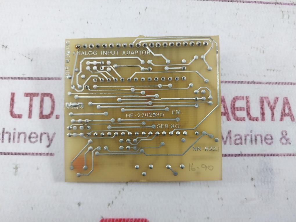 Norcontrol Nn-832.1 Analog Input Adaptor He-220293D 94V-0 50 Gm