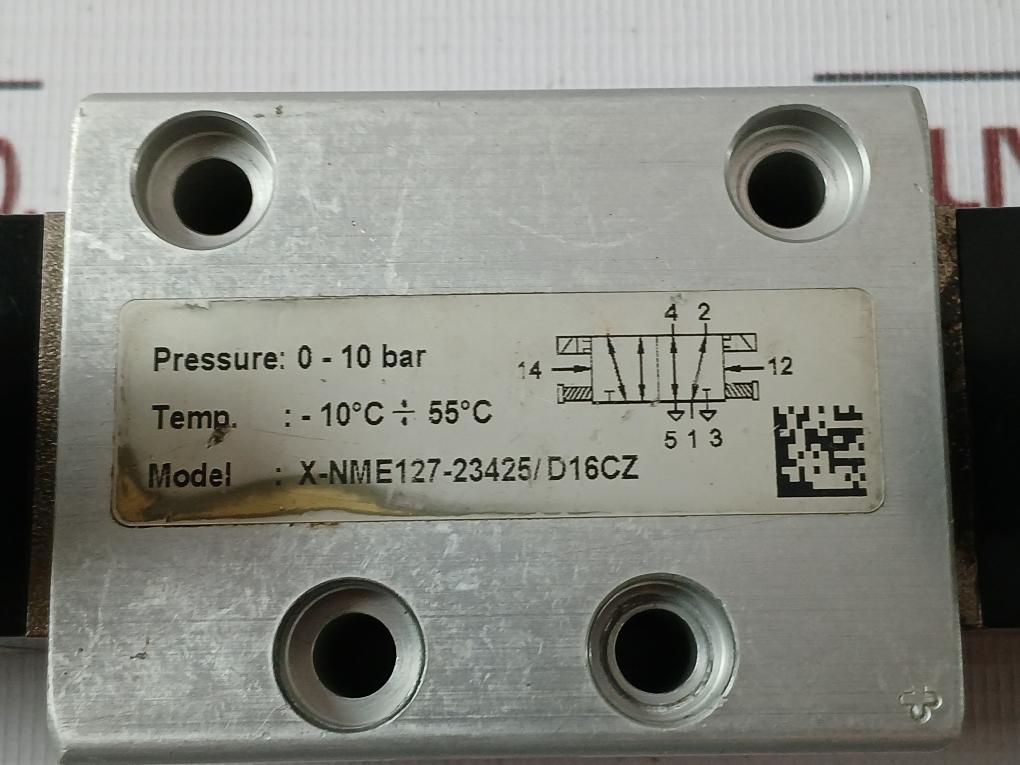 Norgren X-nme127-23425/D16Cz Solenoid Valve 0-10 Bar 2592996 24V Dc 0.63A
