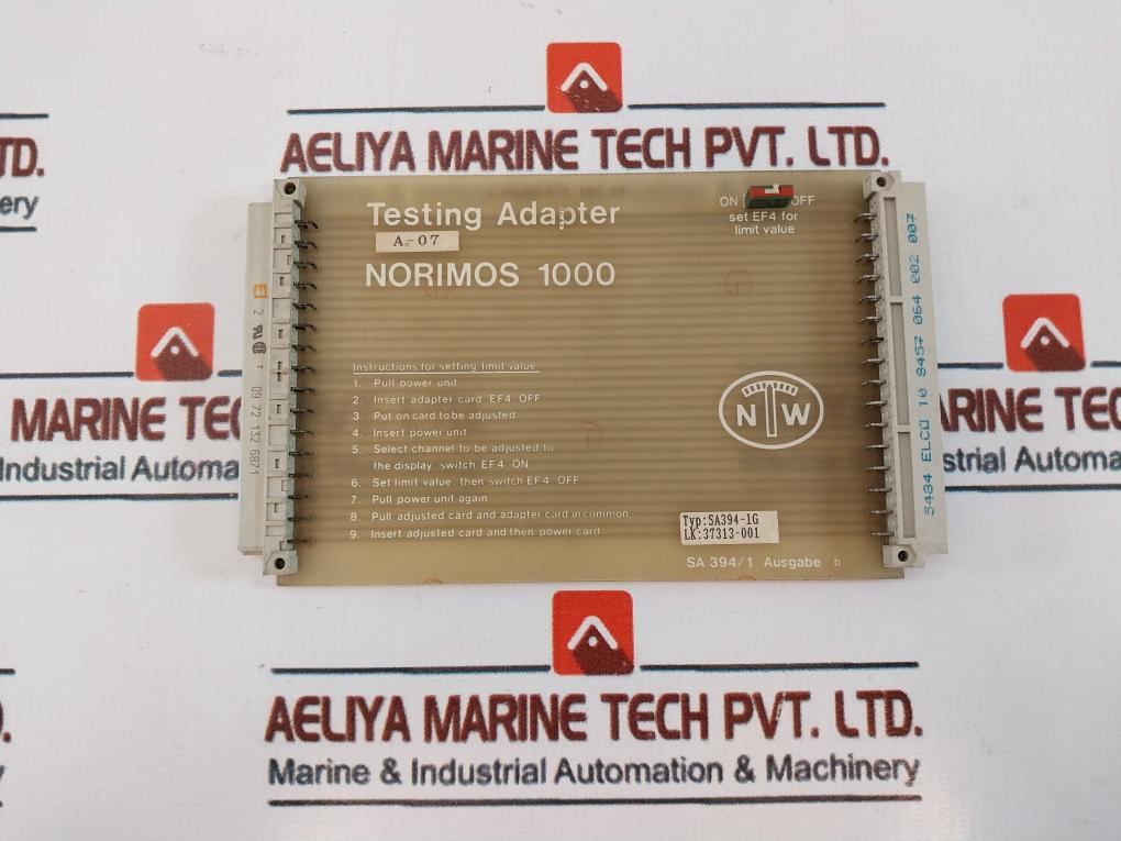 Noris Sa394-1g Norimos 1000 Testing Adapter Limit Switch A-07