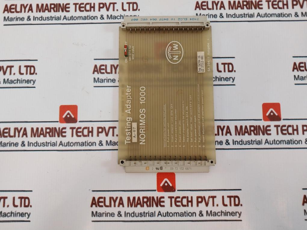 Noris Sa394-1g Norimos 1000 Testing Adapter Limit Switch A-07