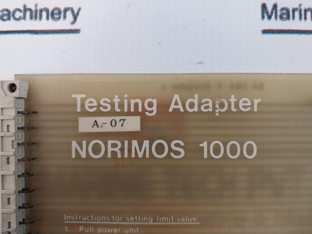 Noris Sa394-1g Norimos 1000 Testing Adapter Limit Switch A-07