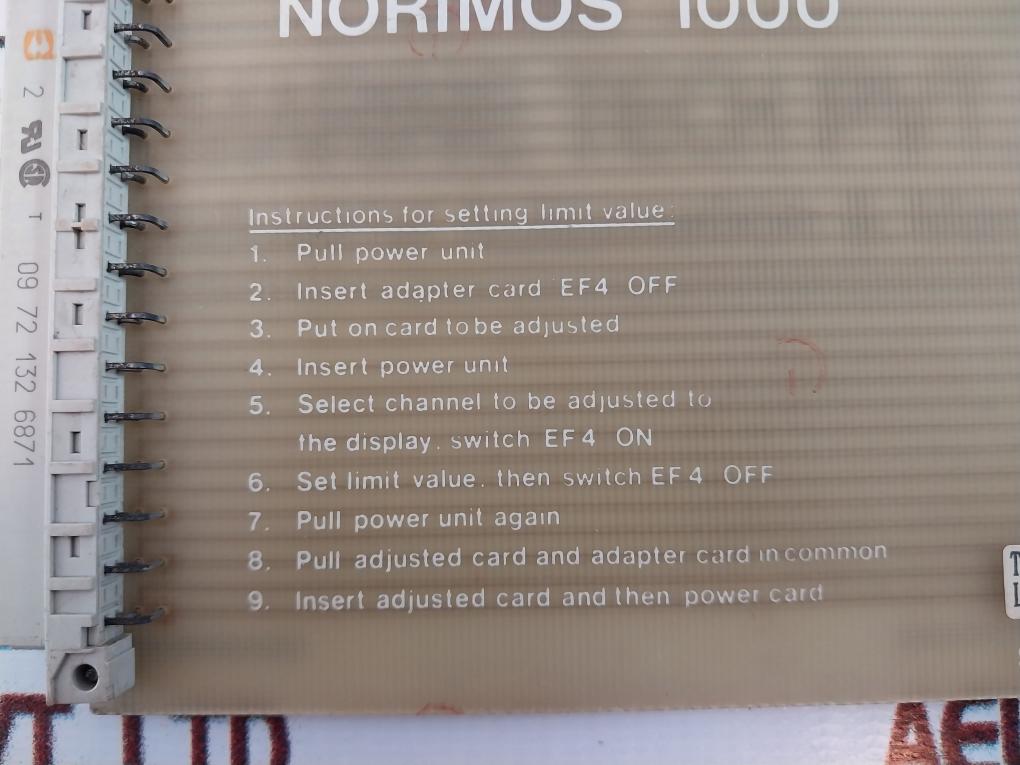 Noris Sa394-1g Norimos 1000 Testing Adapter Limit Switch A-07