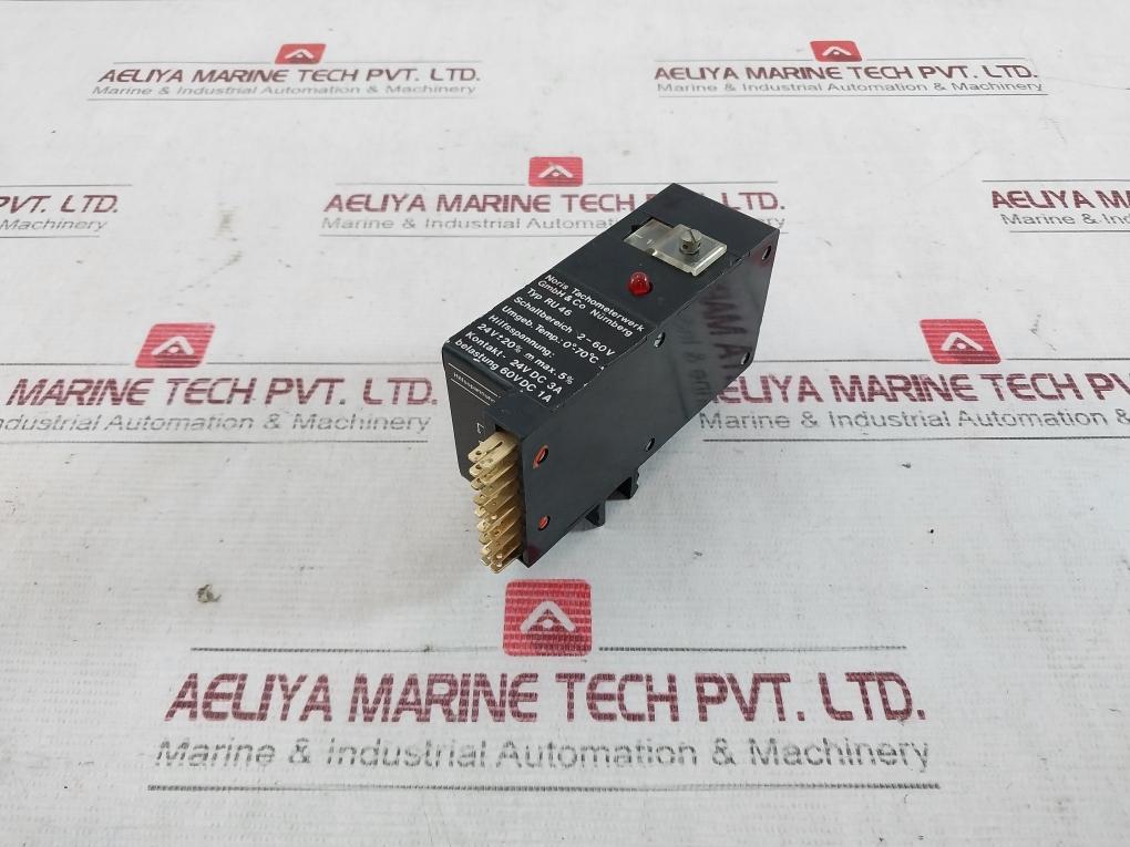 Noris Tachometerwerk Ru 46 Limit Value Switch Module 24V Dc 3A, 2-60V