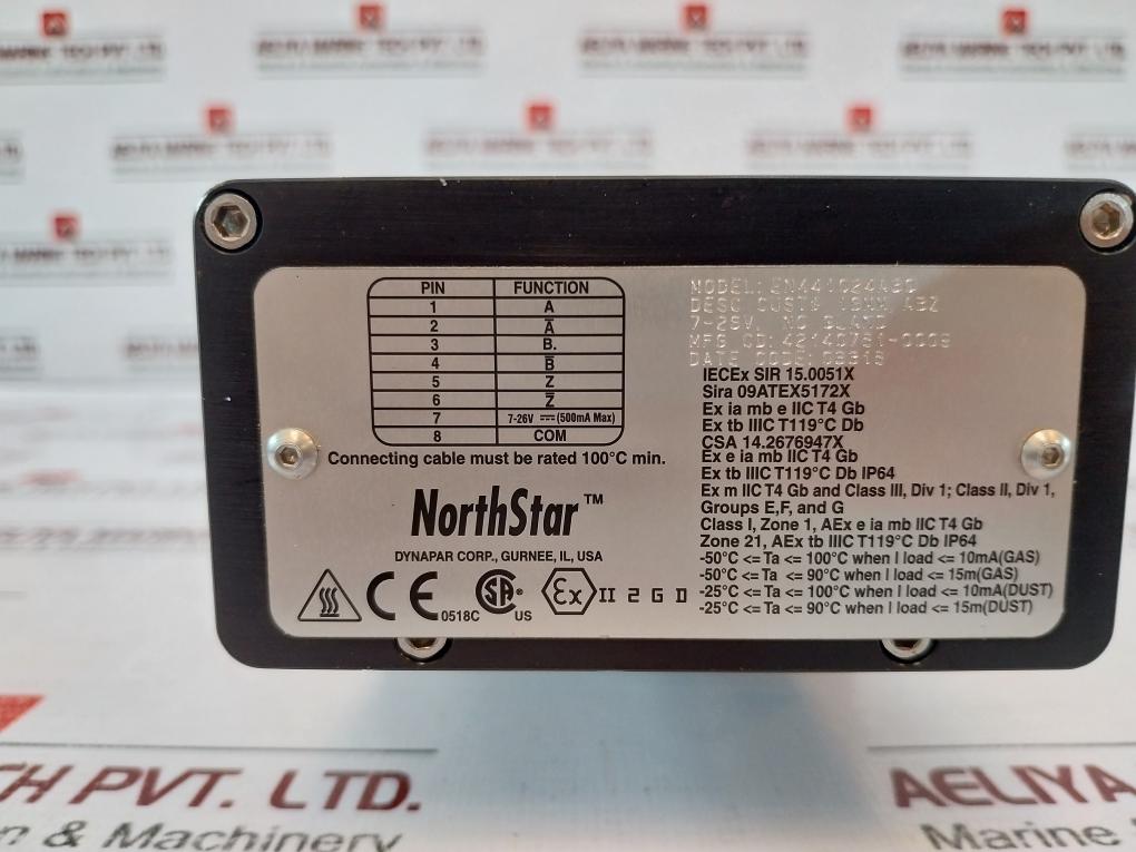 Northstar En441024a30 Encoder, Danaher, Iecex, 7-26v
