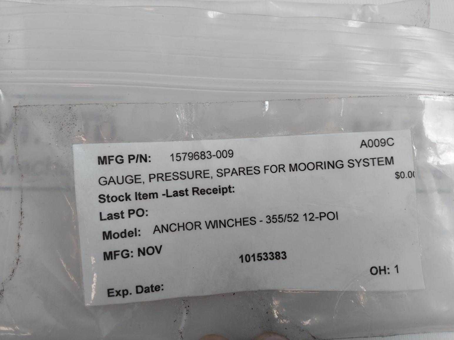 Noshok 0 To 200 Psi Pressure Gauge Part No 1579683-009