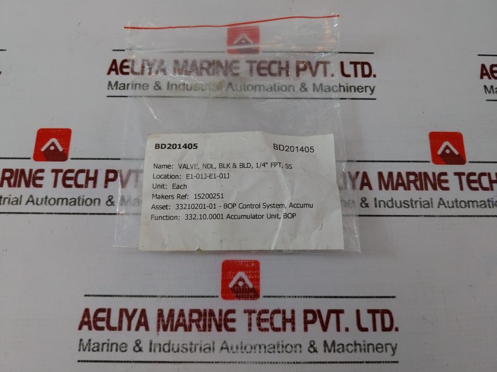 Noshok 602-ffs Valve 1/4" Fpt 10000 Psi Hard Seat