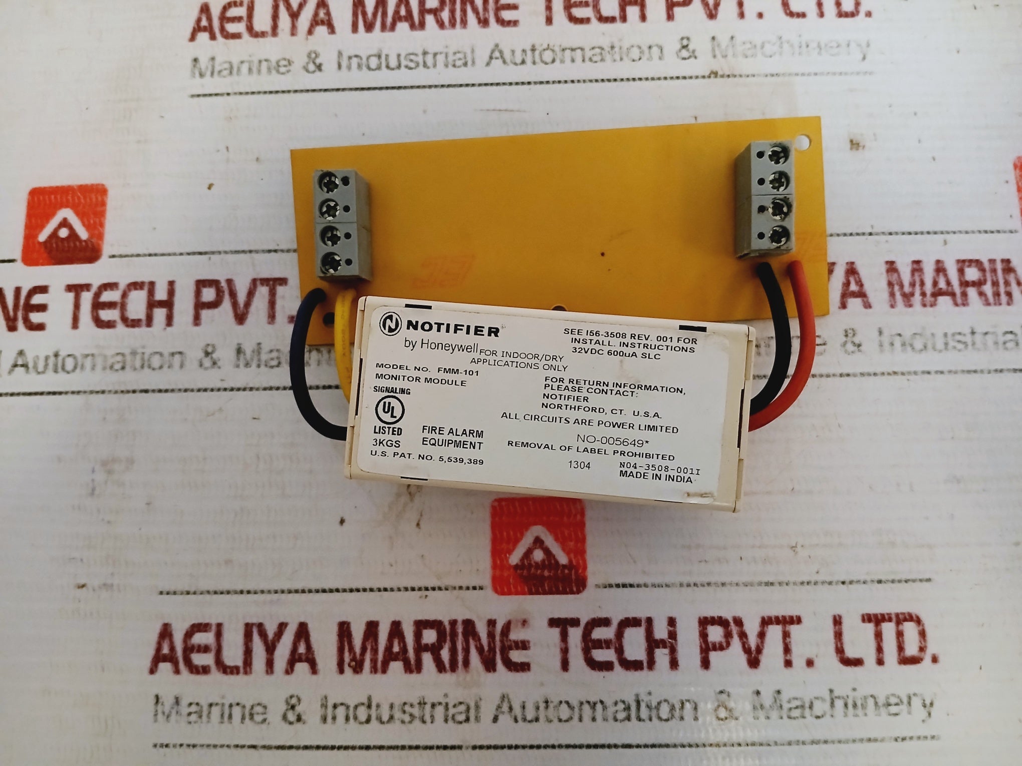 Notifier Fmm-101 Monitor Fire Alarm Equipment 32Vdc, 600µA Slc