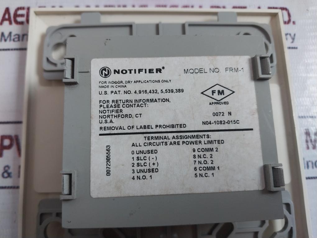 Notifier Frm-1 Relay Control Module N04-1082-015C