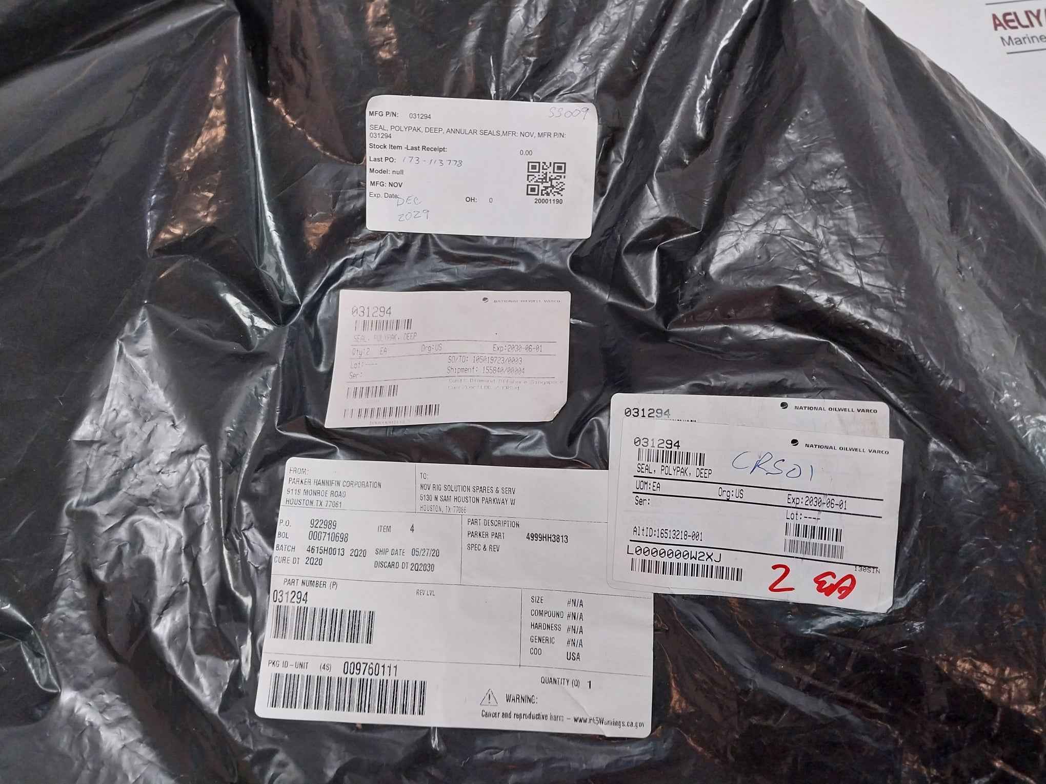 Nov 031294 Polypak Deep Annular Seal & Spare Part Kit Cmc-t6462 18-5M 1" W