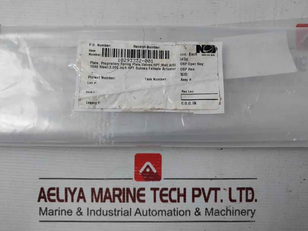 Nov 20396100 Spring Plate Aisi 1040 Steel 3" Hpt Failsafe Actuator 10293732-001