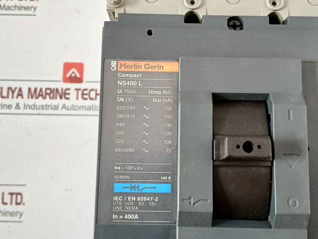 Ns-400L Str23Se 400 Compact Mccb Circuit Breaker 50/60Hz Merlin Gerin