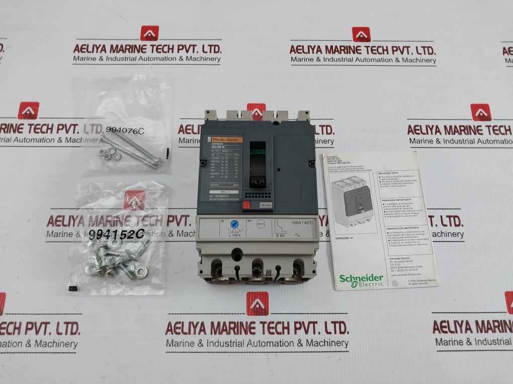 Ns100 N Circuit Breaker 750V 100A/ 40°C 50/60Hz Merlin Gerin