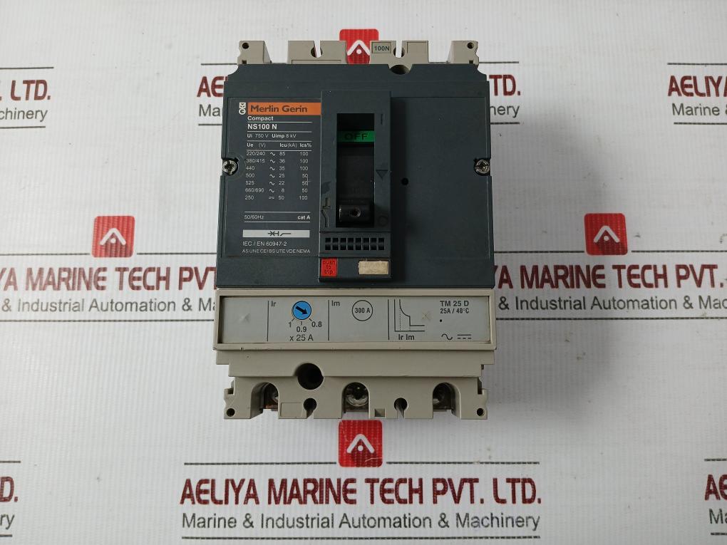 Ns100 N Molded Case Circuit Breaker 750V 50/60Hz Merlin Gerin