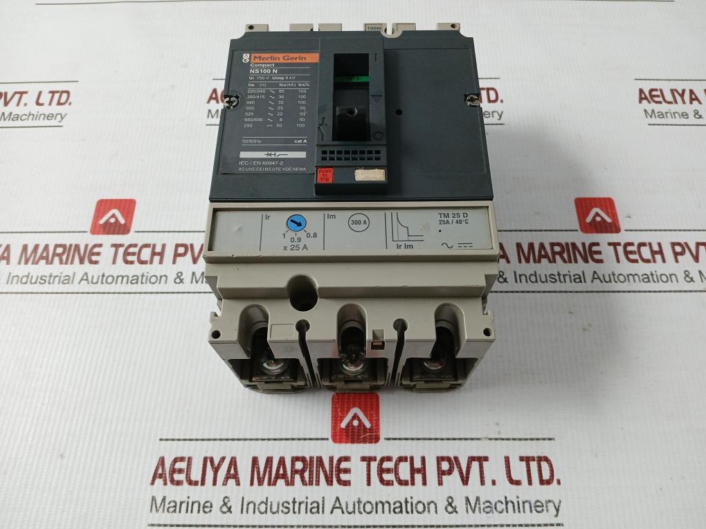 Ns100 N Molded Case Circuit Breaker 750V 50/60Hz Merlin Gerin