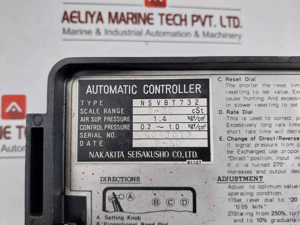 Nsvbt732 1.4 Kgf/Cm2 Nakakita Seisakusho Viscosity Automatic Controller