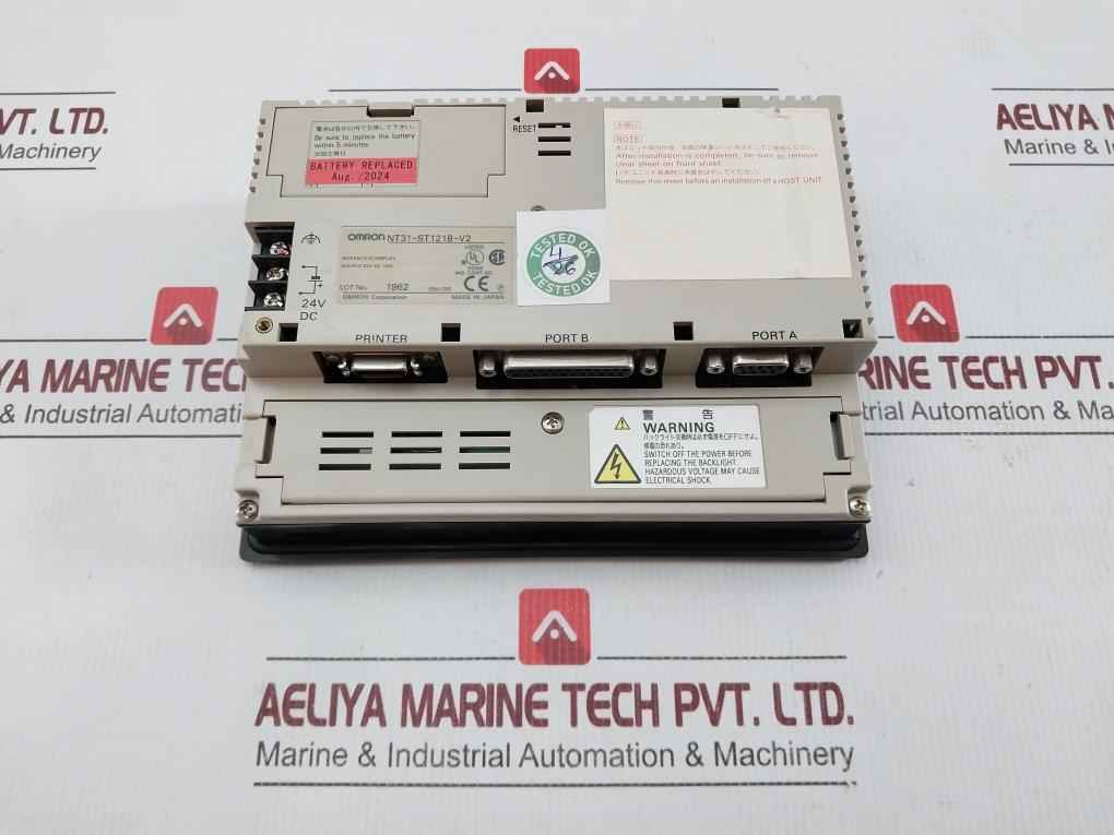 Nt31-st121B-v2 Programmable Terminal Interactive Display Omron 24V Dc 15W