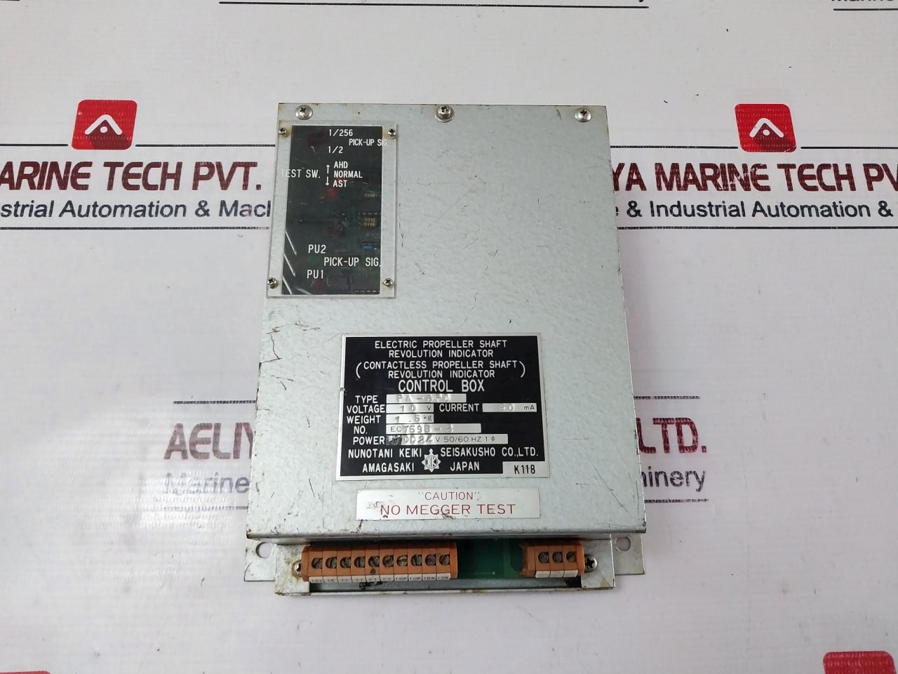 Nunotani Keiki Pa-spd Electric Propeller Shaft Revolution Indicator Control Box K118