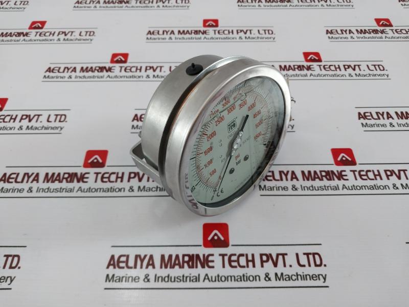 Nuova Fima En837-1 Manometer, 0-400 Bar / 0-5500 Psi, Aisi 316L Tube