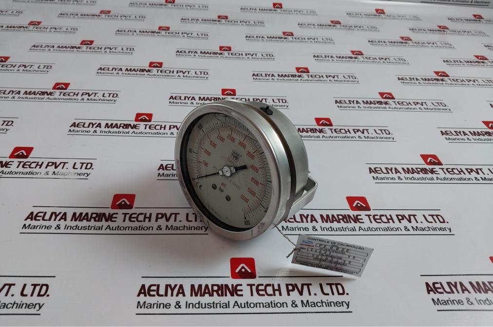 Nuova Fima En837-1 Pressure Gauge 0-5500 Psi / 0-400 Bar Aisi 316L