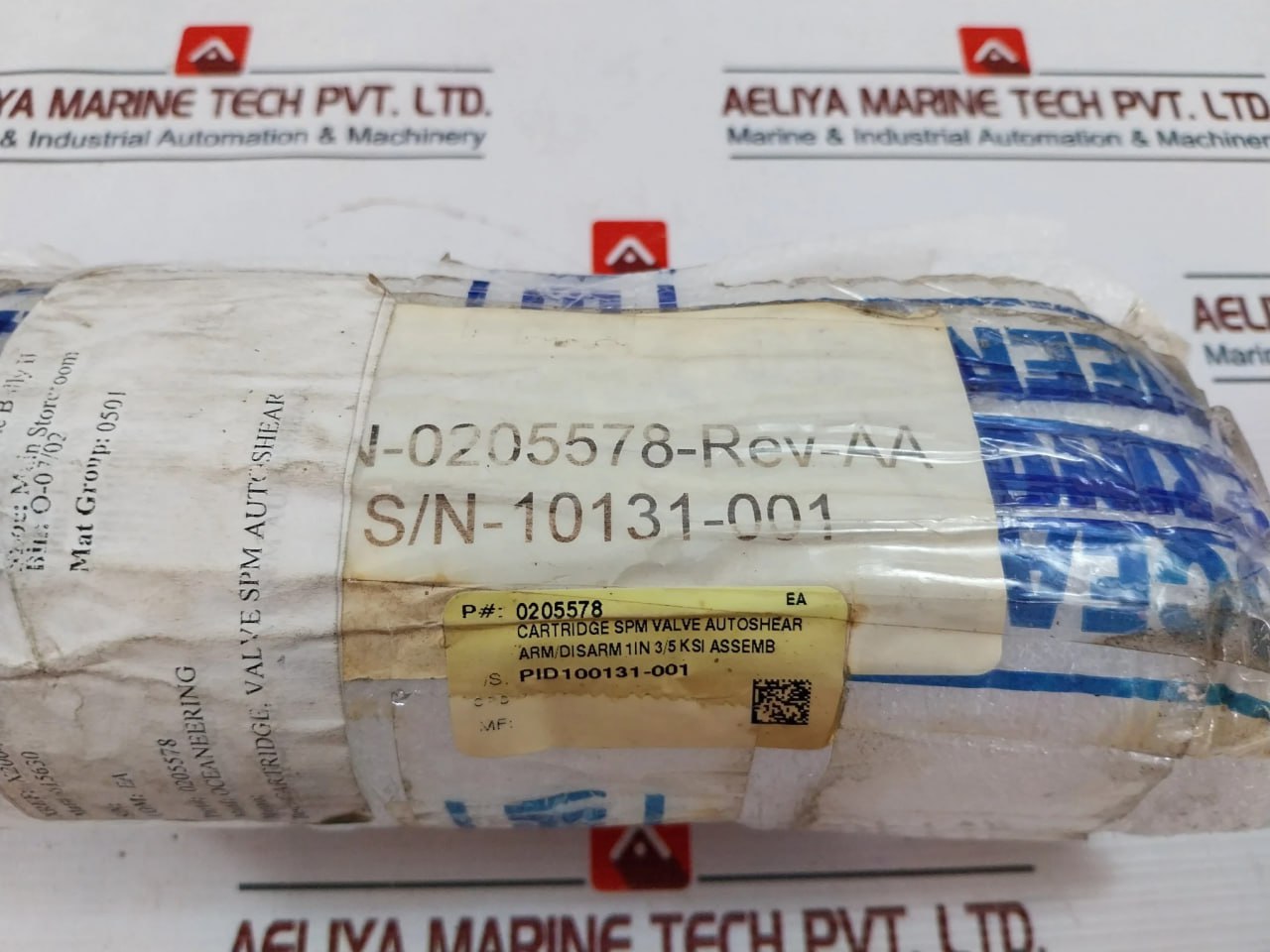 Oceaneering 0205578 Cartridge Spm Valve Autoshear Rev.Aa