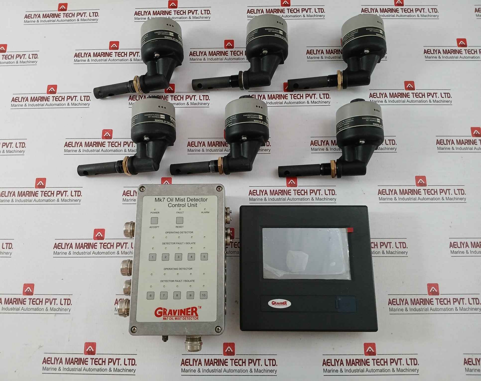 Oil Mist Detector Head Control Unit Set Mk7 Graviner 1-53836-k270 24V