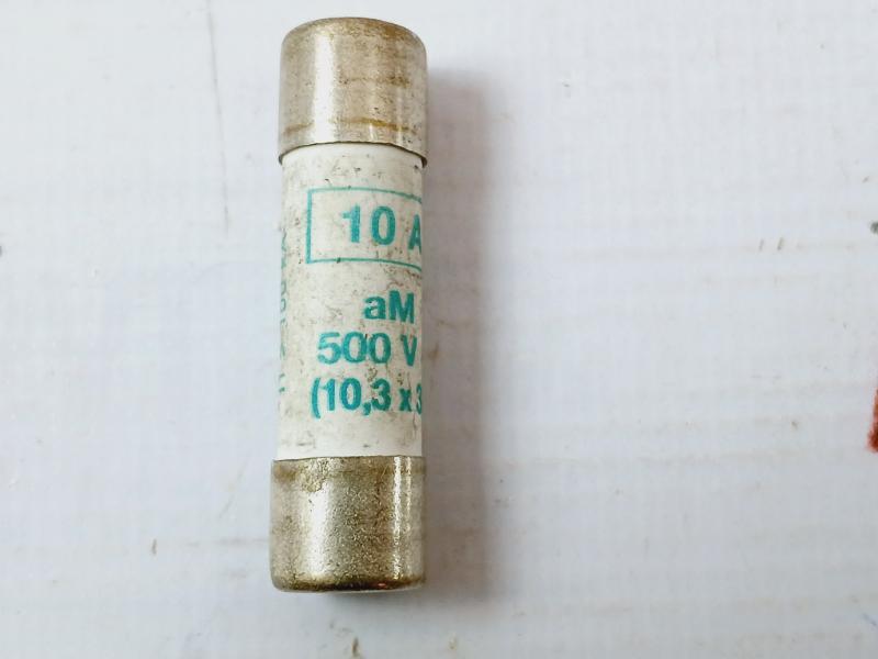 Lot of 2X OMEGA Fuse 10A 500V 10.3x38mm