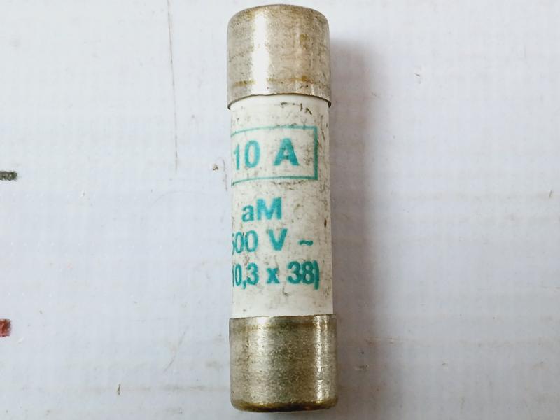 Lot of 2X OMEGA Fuse 10A 500V 10.3x38mm