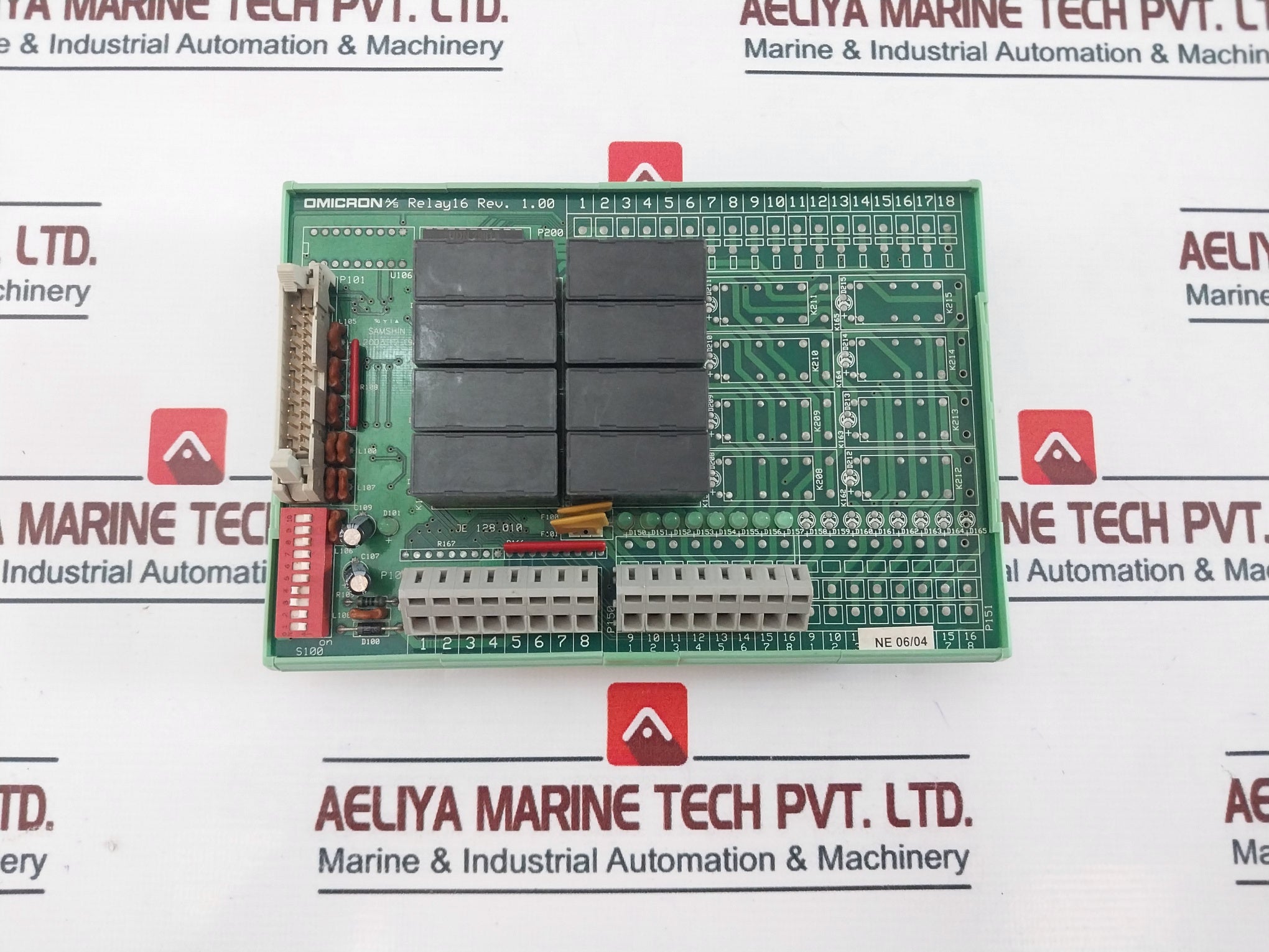 Omicron/ Phoenix Contact Relay16 Pcb Module Rev: 1.00