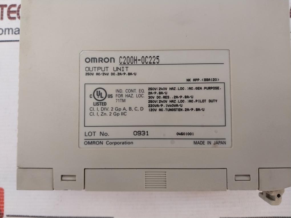 Omron C200H-0C225 Output Unit 04501001