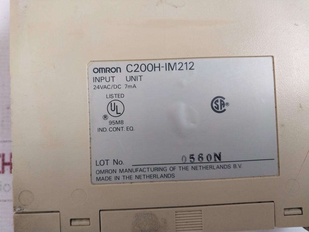 Omron C200h-im212 Input Unit 24vac/dc 7ma Used