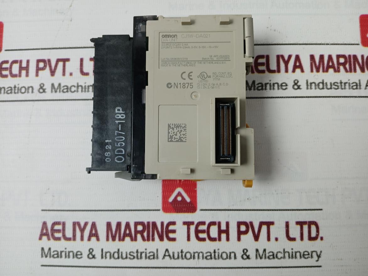 Omron Cj1W-da021 Plc Analog Output D/A Unit 2 Points 1-5V/4-20Ma 