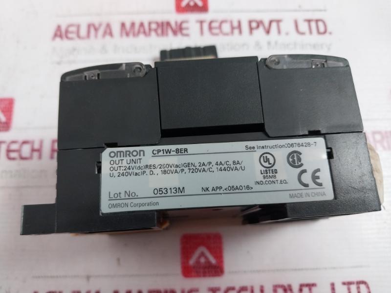 Omron Cp1W-8Er Plc Output Unit Module 24Vdc 250Vac