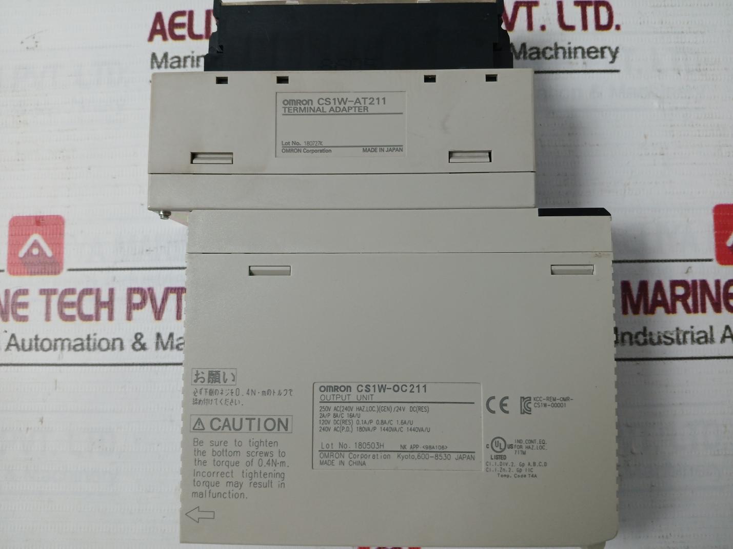 Omron Cs1W-at211 Plc I/O Module C200H-bc-v Oc211, Slk21, Cs1G-cpu44H 24Vdc 50W