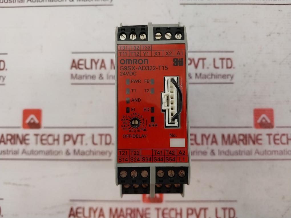 Omron G9Sx-ad322-t15-rt Flexible Safety Unit 24Vdc 4W 0.8A 15Msec